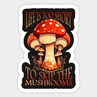 mushrooms Sticker